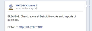 Illustration for article titled All Of The Botched Reporting On Last Night's Detroit Fireworks 'Chaos'